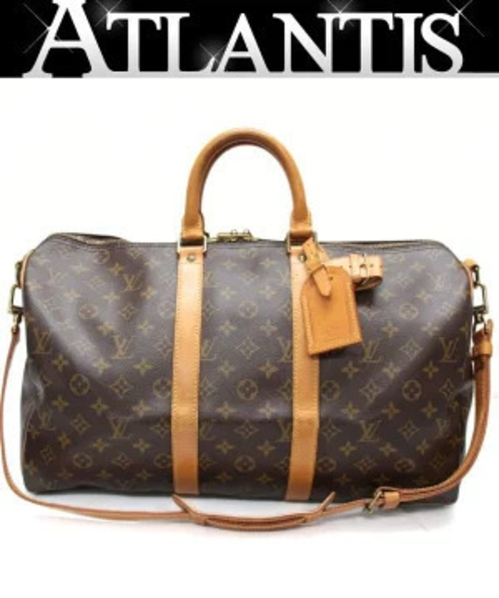 Louis Vuitton Keepall Bandouliere Boston Bag Monogram